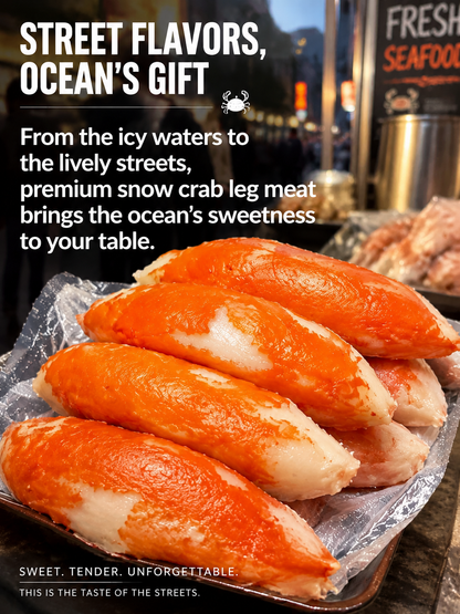 🦀High Protein Crab Leg Seafood Snack, Low Carb Friendly, Ready-to-Eat Ocean Flavor Treat-JR-XDD