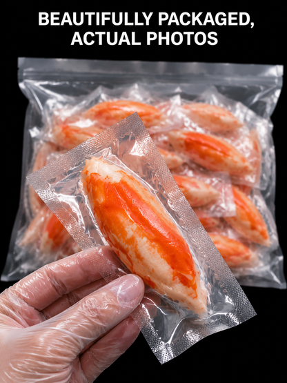🦀High Protein Crab Leg Seafood Snack, Low Carb Friendly, Ready-to-Eat Ocean Flavor Treat-JR-XDD