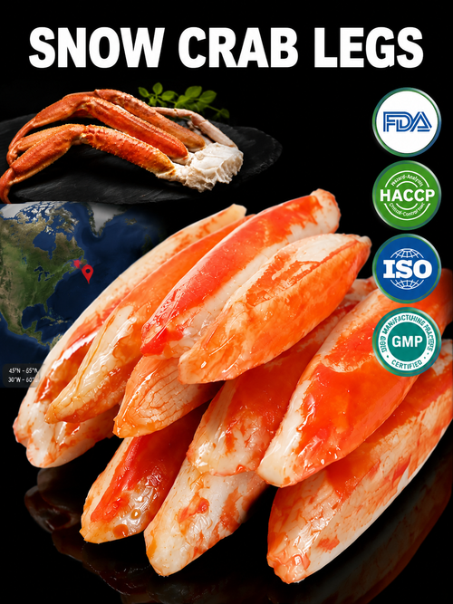 🦀High Protein Crab Leg Seafood Snack, Low Carb Friendly, Ready-to-Eat Ocean Flavor Treat-JR-XDD
